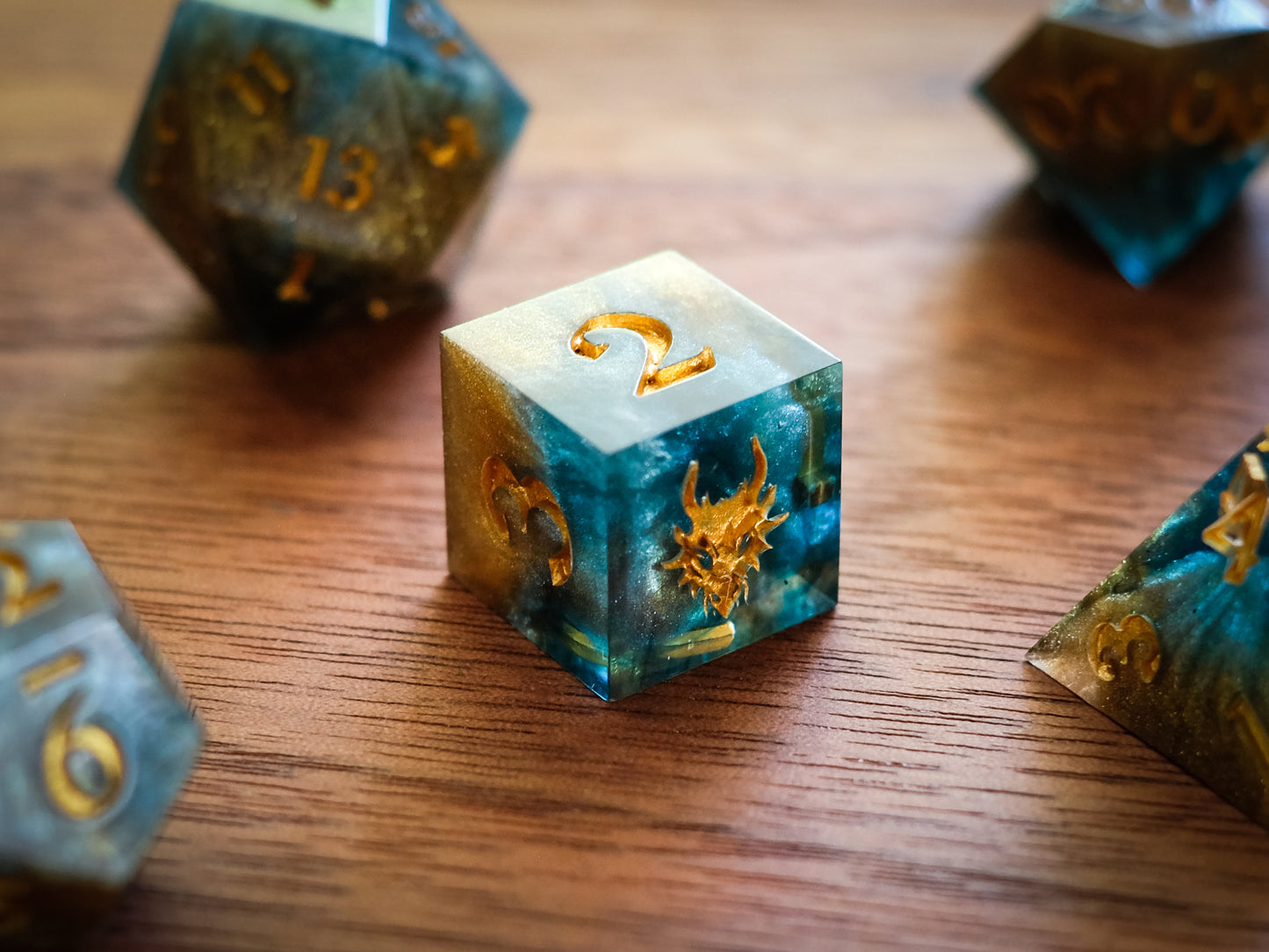 Golden Tides Dice Set