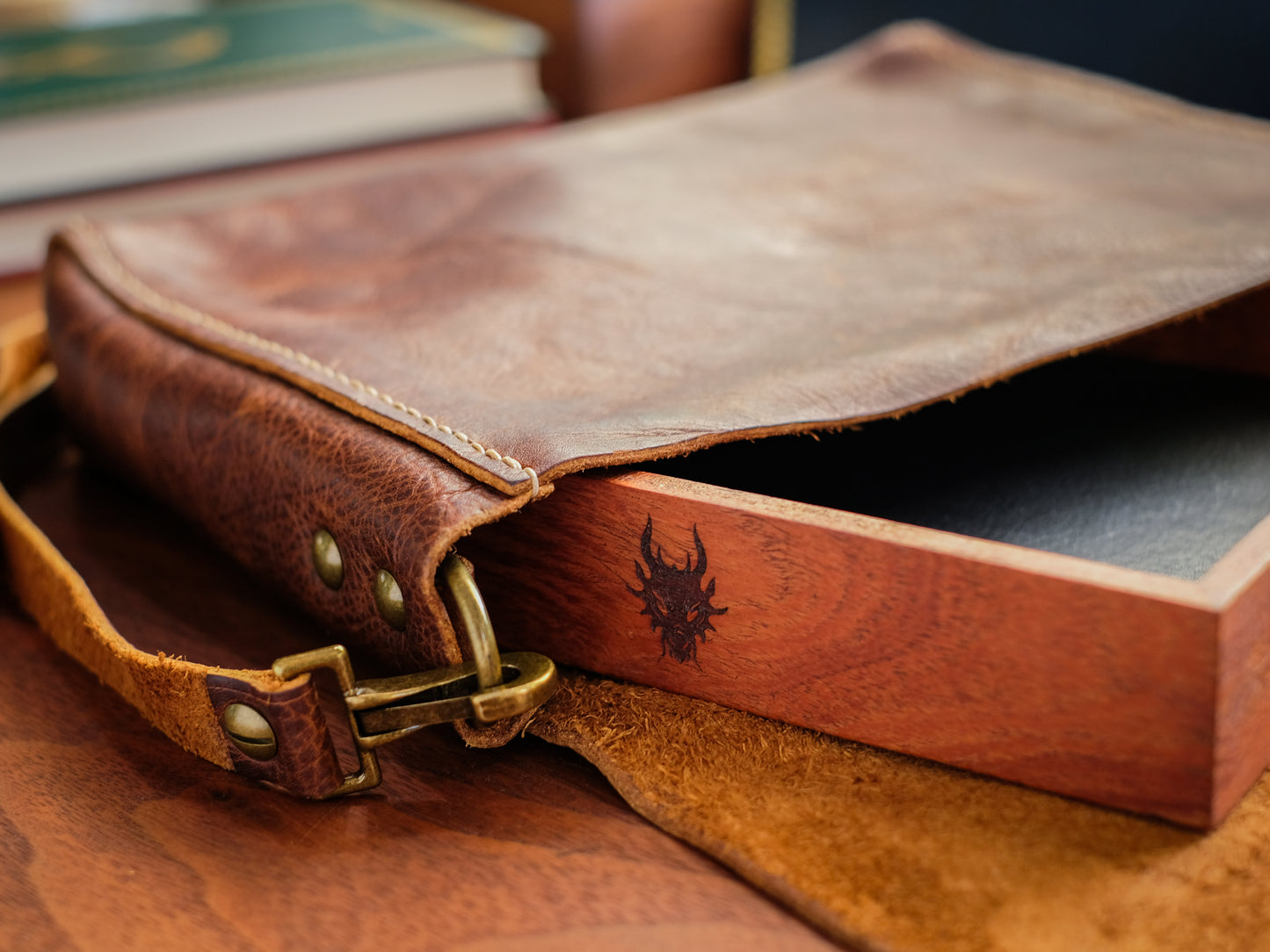 Leather Dice Tray Tote