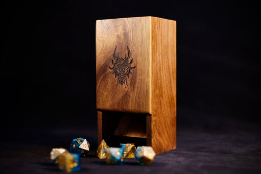 Black Walnut Dice Tower