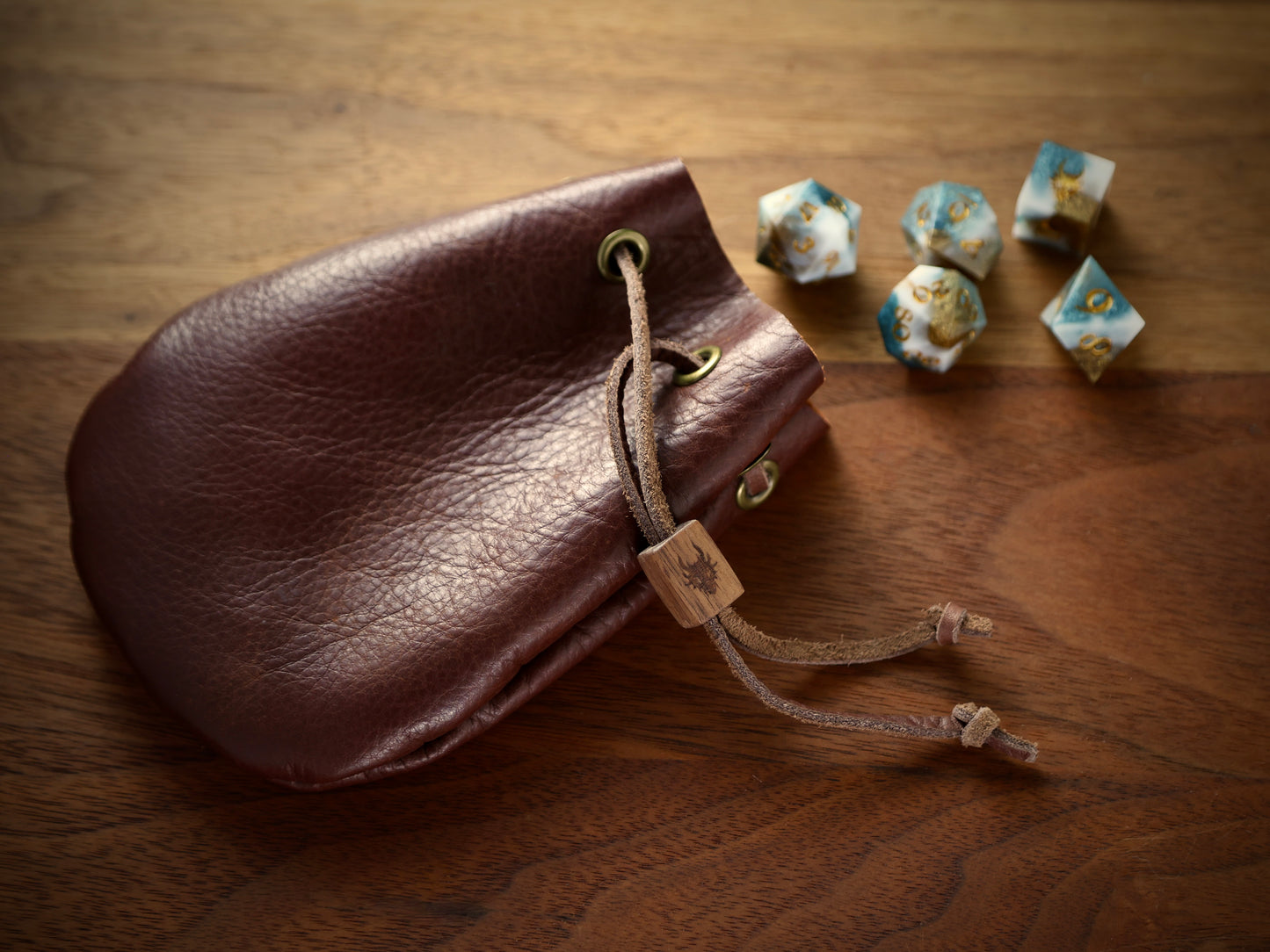 Leather Dice Bag