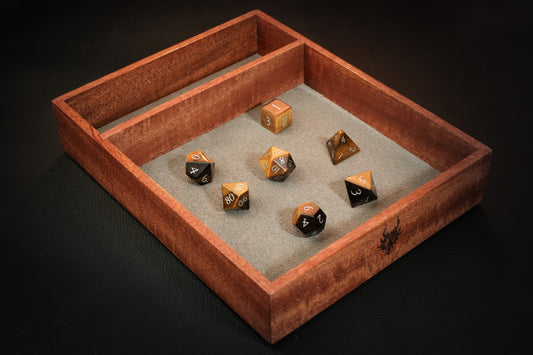 African Mahogany Dice Tray