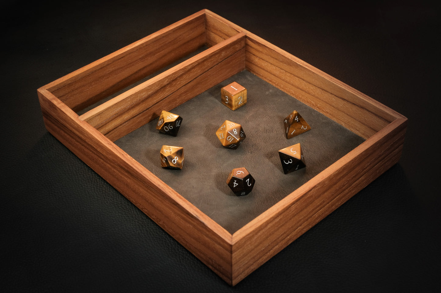 Teak Dice Tray