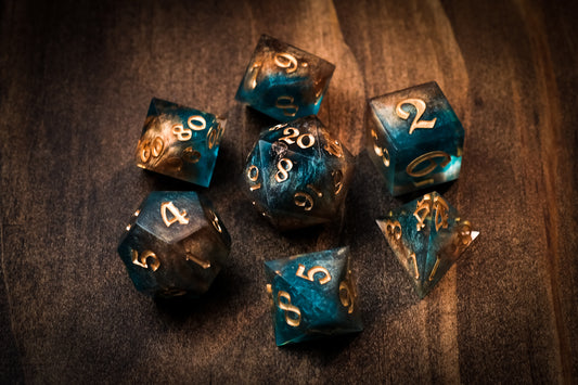 Golden Tides Dice Set