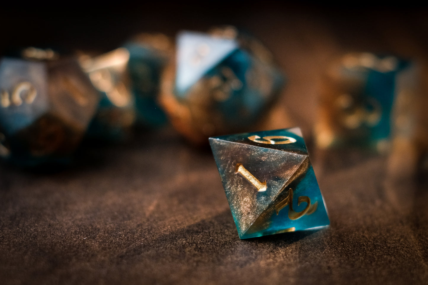 Golden Tides Dice Set