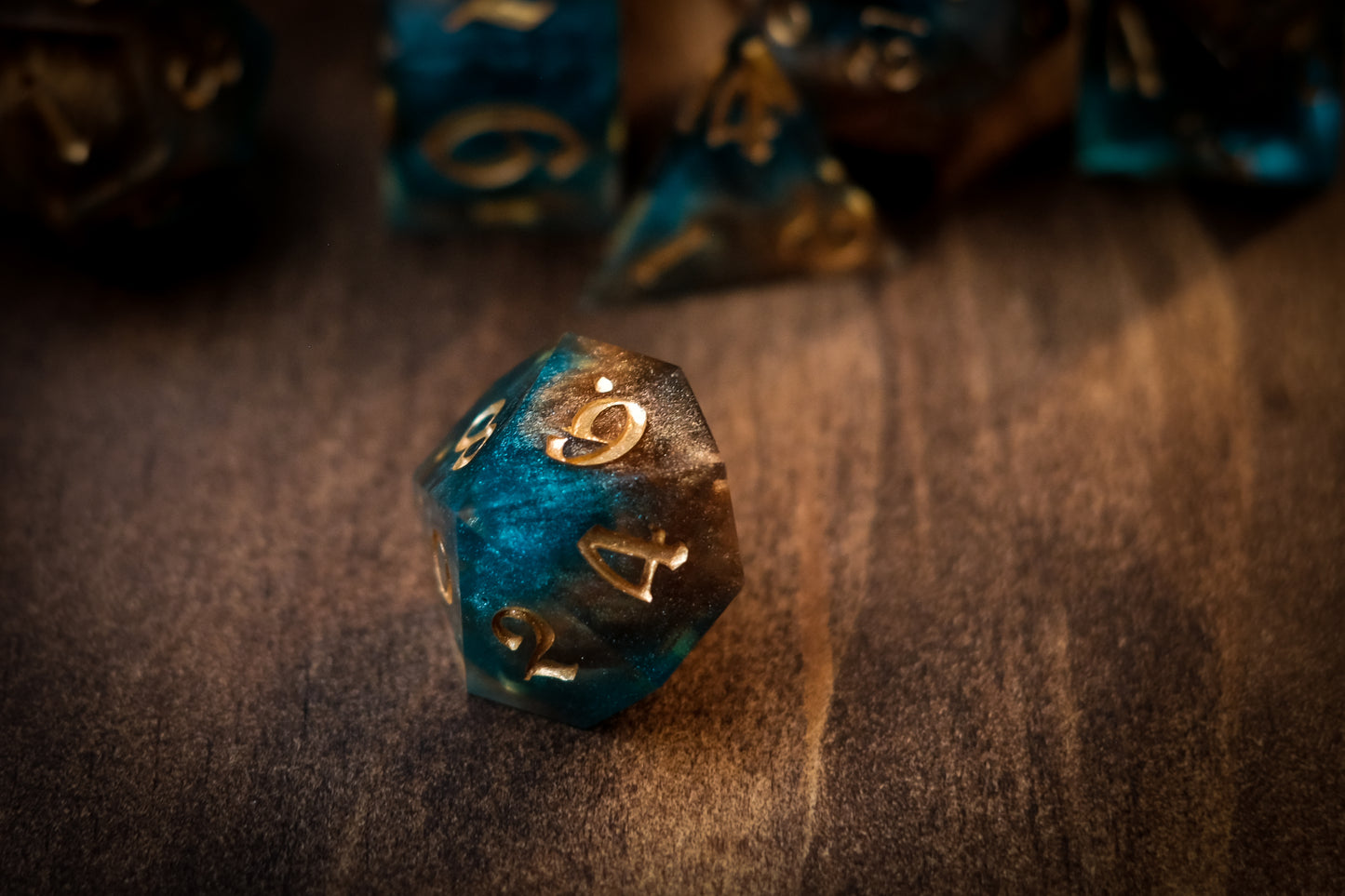 Golden Tides Dice Set