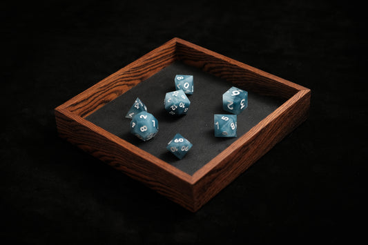 Bocote Dice Tray (Mini) w/ Black Leather Liner