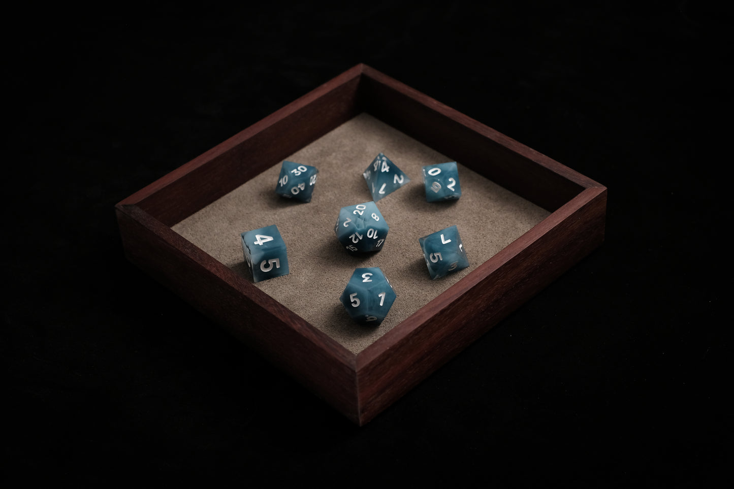 Back to listings Katalox (Mexican Ebony) Dice Tray (Mini) w/ Grey Suede Leather Liner