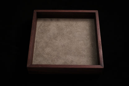 Back to listings Katalox (Mexican Ebony) Dice Tray (Mini) w/ Grey Suede Leather Liner