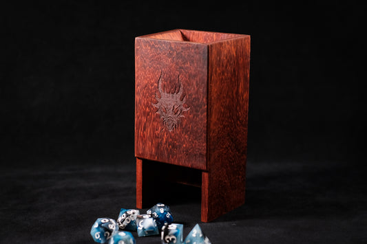 African Padauk Dice Tower