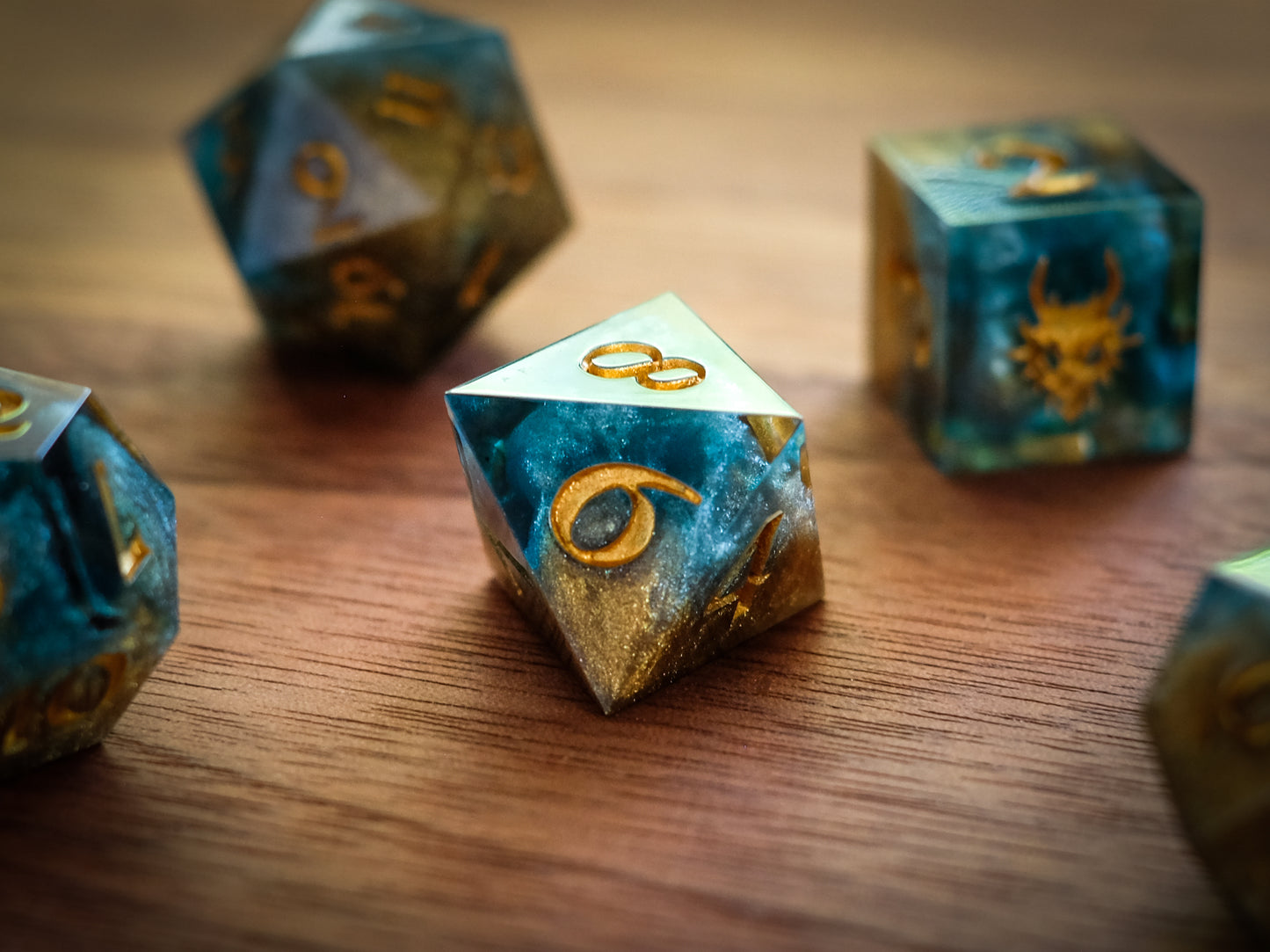 Golden Tides Dice Set