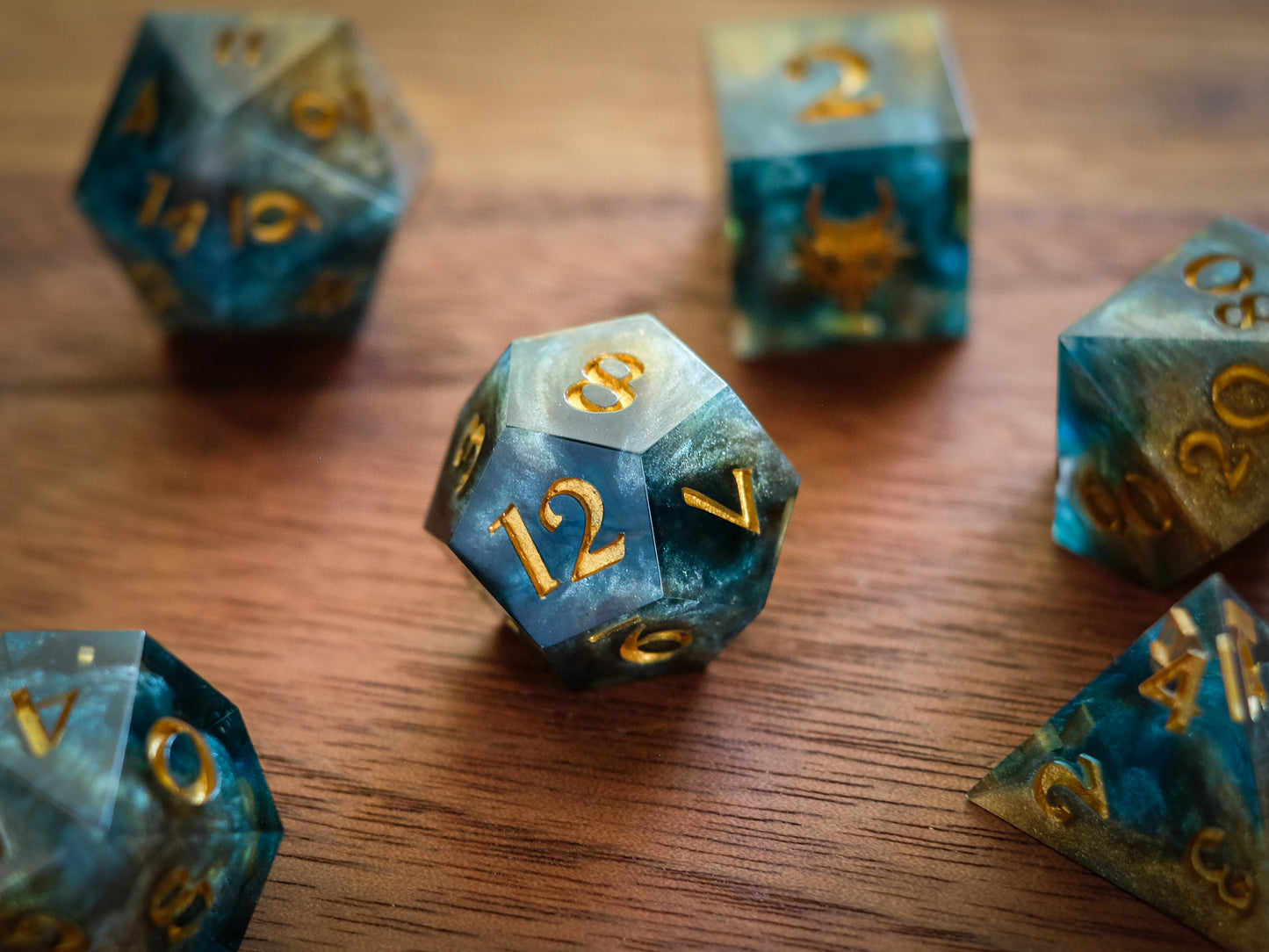 Golden Tides Dice Set