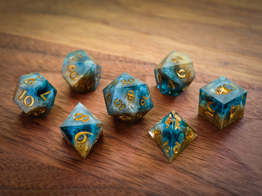 Golden Tides Dice Set