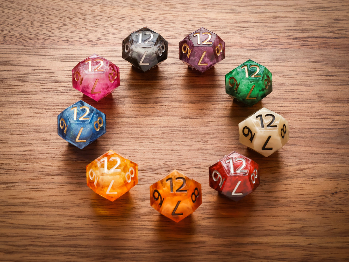 Jumbo Domain D12 Duality Dice for Daggerheart