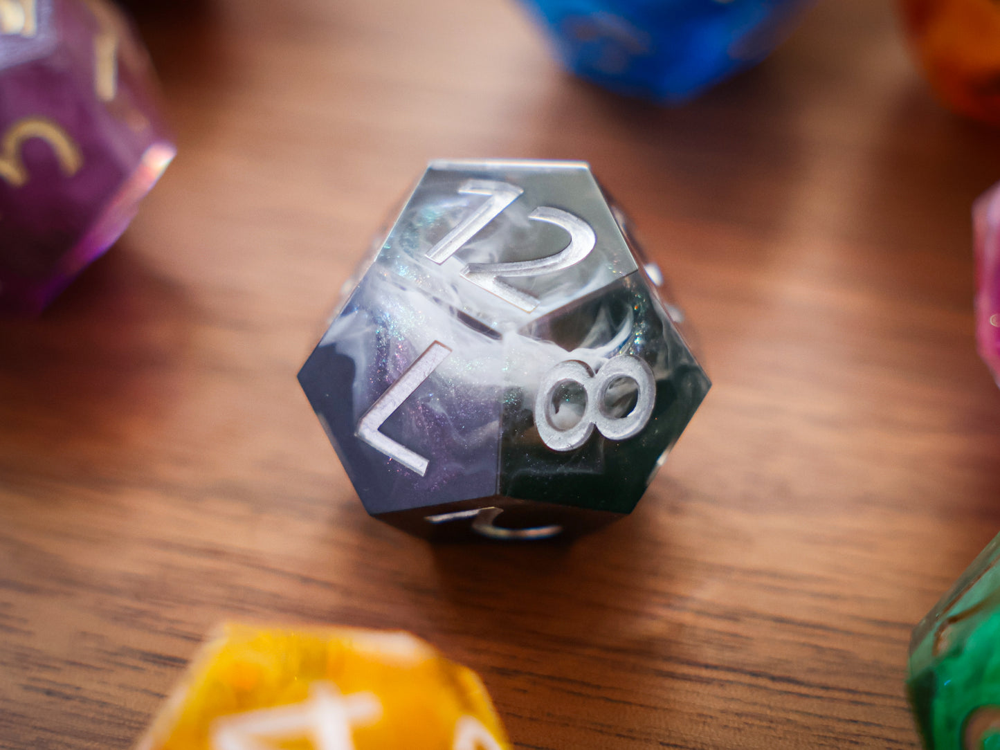 Jumbo Domain D12 Duality Dice for Daggerheart